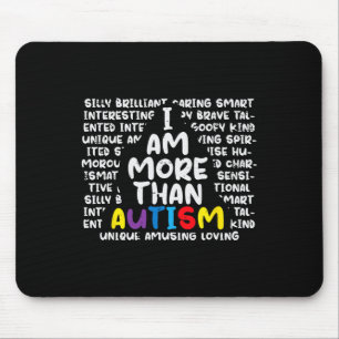 Ich bin mehr als Autismus und Bewusstsein Männer F Mousepad
