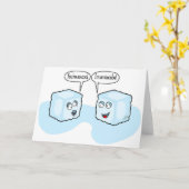 Ich bin mehr als cool, ich bin ein Eiswürfel Karte (Gelbe Blume)