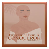 Ich bin mehr als ein Eroberer Christlicher Glaube Poster (Vorderseite)