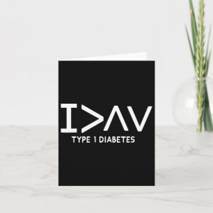 Ich bin mehr Spaß Typ 1 Diabetisches Erkennungssym Karte
