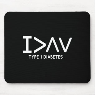 Ich bin mehr Spaß Typ 1 Diabetisches Erkennungssym Mousepad