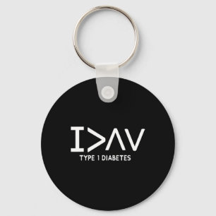 Ich bin mehr Spaß Typ 1 Diabetisches Erkennungssym Schlüsselanhänger
