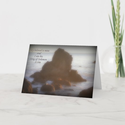 ICH BIN MEIN BELOVED UND MEIN GEBUNDEN IST MEIN HE KARTE (Vorderseite)