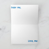 Ich bin mein eigener bester Freund Karte (Innenseite)