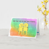 Ich bin mein eigener bester Freund Karte (Gelbe Blume)