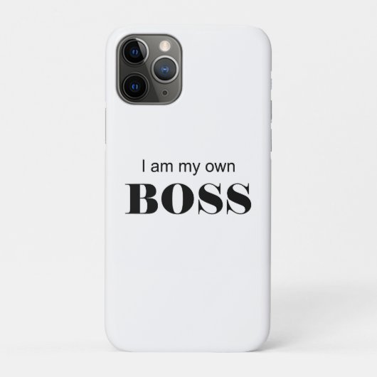 Ich bin mein eigener Boss! Case-Mate iPhone Hülle (Rückseite)