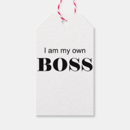 Ich bin mein eigener Boss! Geschenkanhänger