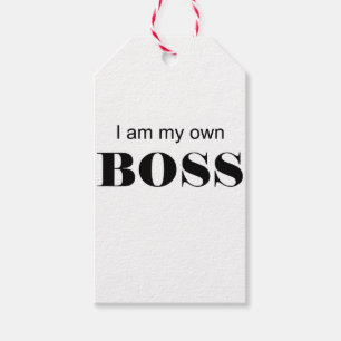 Ich bin mein eigener Boss! Geschenkanhänger