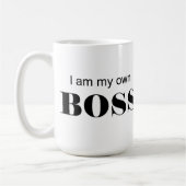 Ich bin mein eigener Boss! Kaffeetasse (Links)
