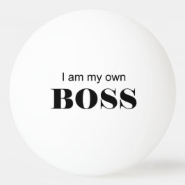 Ich bin mein eigener Boss! Tischtennisball