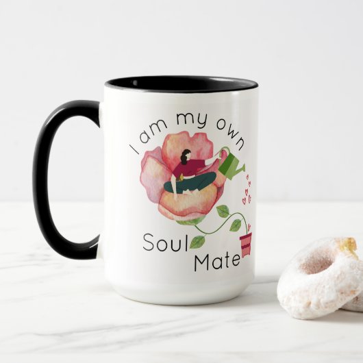 Ich bin mein eigener Seelenverwandter Tasse (Mit Donut)