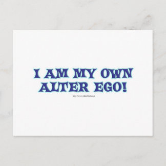Ich bin mein eigenes Alter Ego! Postkarte