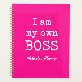 ICH BIN MEIN EIGENES BOSS|PINK UND WEISS PLANER