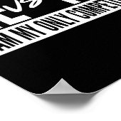 Ich bin mein einziger Konkurrent Inspiro Poster (Ecke)
