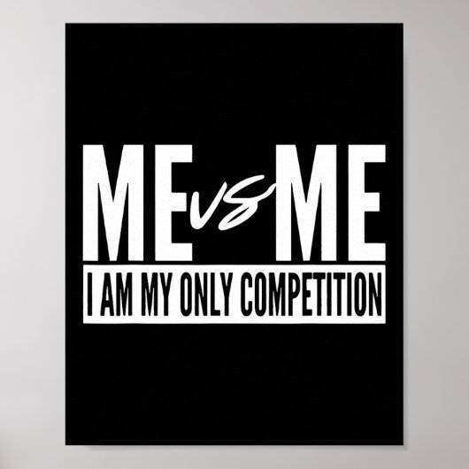 Ich bin mein einziger Konkurrent Inspiro Poster (Vorne)