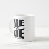 Ich bin mein einziger Wettbewerb Cooler Gym Lover Kaffeetasse (Vorderseite Links)