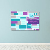 ICH BIN MEIN GELIEBTES Jüdisches Heiratszeichen an Leinwanddruck (Insitu (Holzboden))