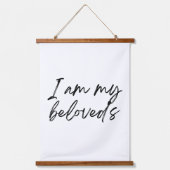 Ich bin mein geliebtes Paar Wall Art Wandteppich Mit Holzrahmen (Vorderseite)