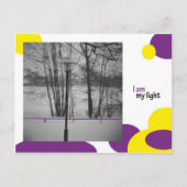 Ich bin mein Licht Postkarte (Vorderseite)
