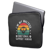 Ich bin mein Malteser Hund, der emotionale Unterst Laptopschutzhülle (Vorderseite Links)