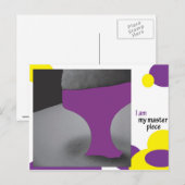 Ich bin mein Meisterwerk Postkarte (Vorne/Hinten)