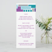 ICH BIN MEIN UNBEKANNTER "Wedding Menu Card" Menükarte (Stehend Vorderseite)