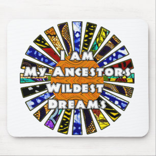 Ich bin meine Anbeter Wildest Dreams African Fabri Mousepad