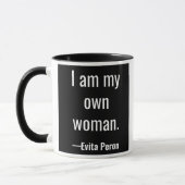 Ich bin meine eigene Frau. Evita Peron Tasse (Links)