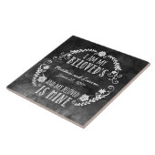 Ich bin meine geliebte, hochzeitliche schwarze Was Fliese (Seite)