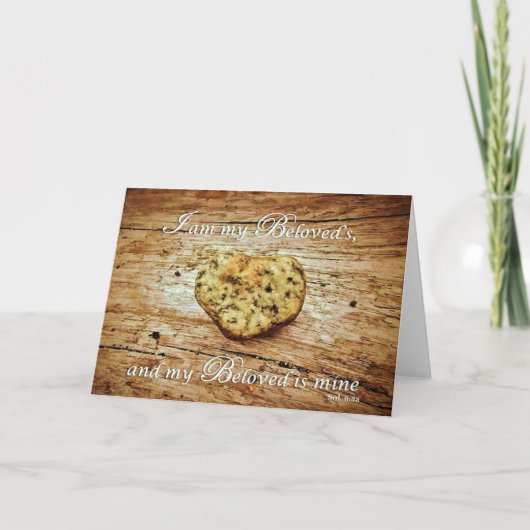 Ich bin meine geliebte - Scripturenkarte Dankeskarte (Vorderseite)