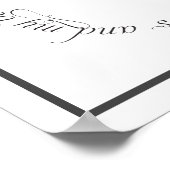 Ich bin meine Geliebte und meine Geliebte ist mein Poster (Ecke)