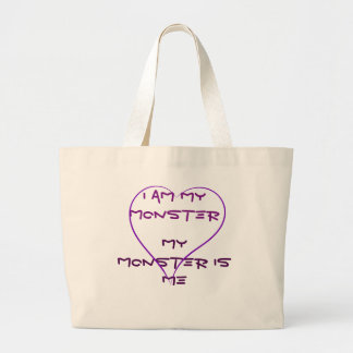 Ich bin meine Monstertasche Jumbo Stoffbeutel
