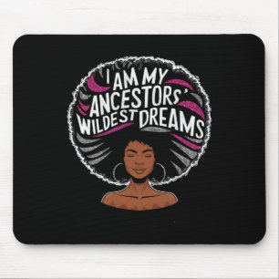 Ich bin meine Vorfahren träumen Hot Pink Bubblegum Mousepad