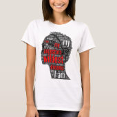 Ich bin meine Vorfahren Wildest Dreams Black Girl T-Shirt (Vorderseite)