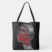 Ich bin meine Vorfahren Wildest Dreams Black Girl  Tasche (Rückseite)