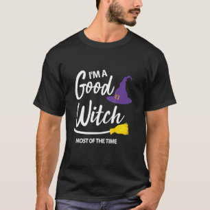 Ich bin meistens eine gute Hexe, die Hexen Hallowe T-Shirt