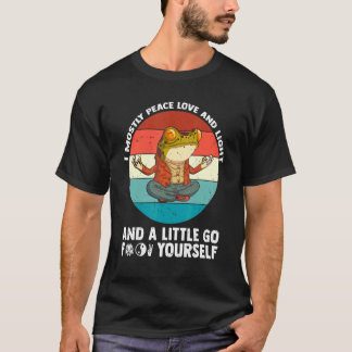 Ich bin meistens Frieden Liebe Und Licht & Ein Wen T-Shirt