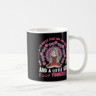 Ich bin meistens Frieden Liebe Und Licht Und Ein W Kaffeetasse
