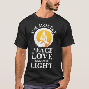 Ich bin meistens friedliche Liebe und leichtes Ret T-Shirt