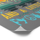 Ich bin meistens friedliche Liebe und Licht und ei Poster (Ecke)