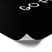 Ich bin meistens friedliche Liebe und Licht und ei Poster (Ecke)