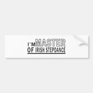 Ich bin Meister irischen Stepdance. Autoaufkleber