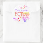 Ich bin Menopause heißer Aufkleber Art Nouveau Cou (Tasche)