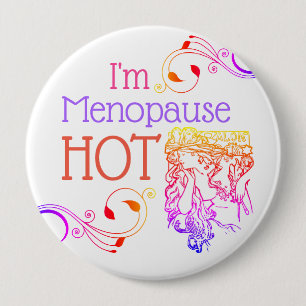 Ich bin Menopause-Hotbutton Button