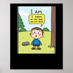 Ich bin menschlich poster