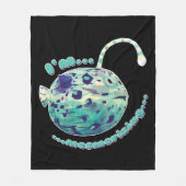 Ich bin Mesmerisierend... Der Puffer-Lampe-Fisch r Fleecedecke (Vorderseite)