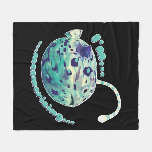 Ich bin Mesmerisierend... Der Puffer-Lampe-Fisch r Fleecedecke (Vorderseite (Horizontal))