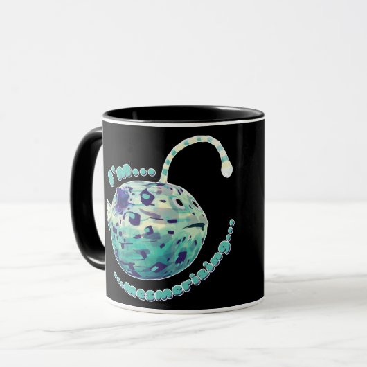 Ich bin Mesmerisierend... Der Puffer-Lampe-Fisch r Tasse (Vorderseite Links)