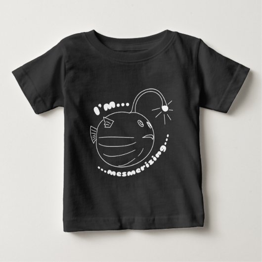 Ich bin Mesmerisierend... Die Puffer-Lampe-Fisch r Baby T-shirt (Vorderseite)