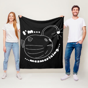 Ich bin Mesmerisierend... Die Puffer-Lampe-Fisch r Fleecedecke